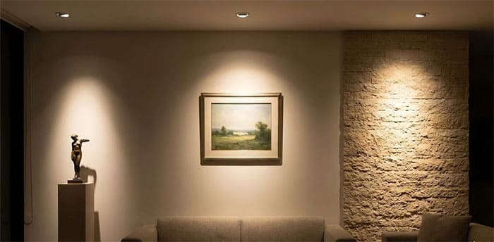 Ứng dụng beam angle đèn rọi trong thiết kế nội thất thực tế