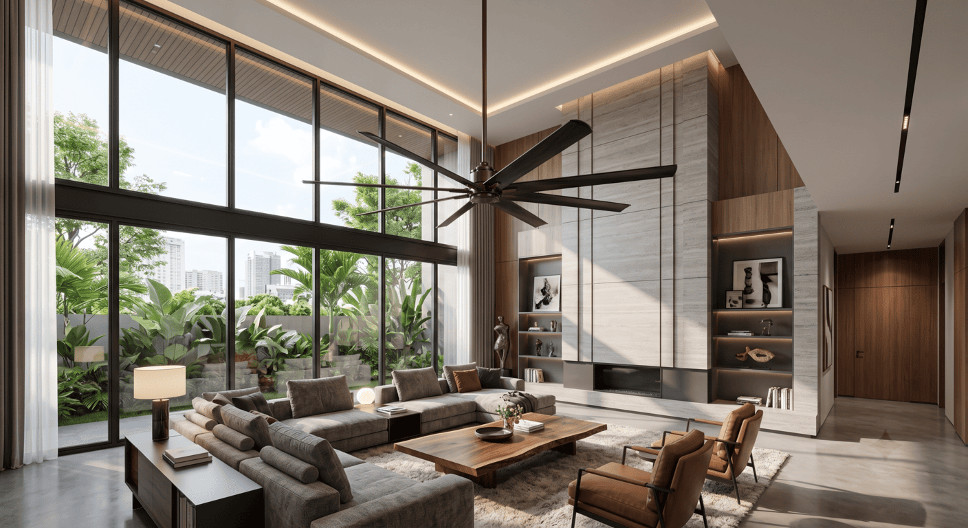 quạt trần sải cánh lớn