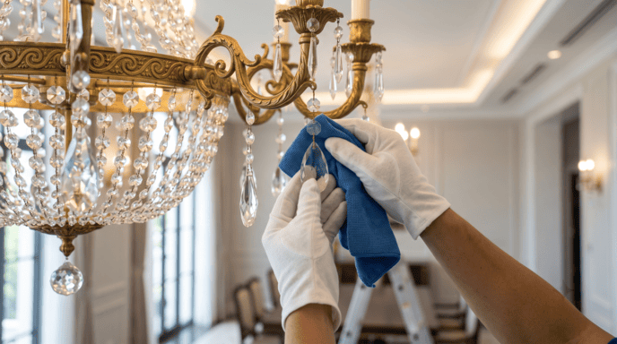 đèn chùm tân cổ điển pha lê