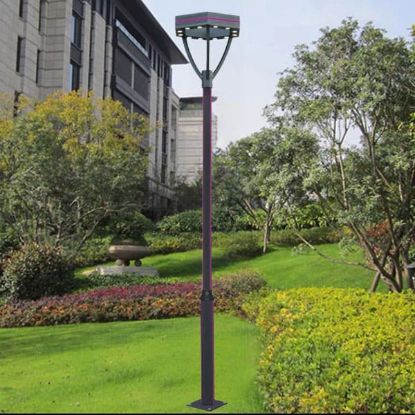 Phân loại cột đèn sân vườn theo chất liệu: nhôm, sắt, gang