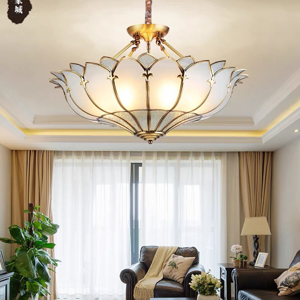 Chọn đèn thả trần phòng khách phù hợp với không gian nội thất