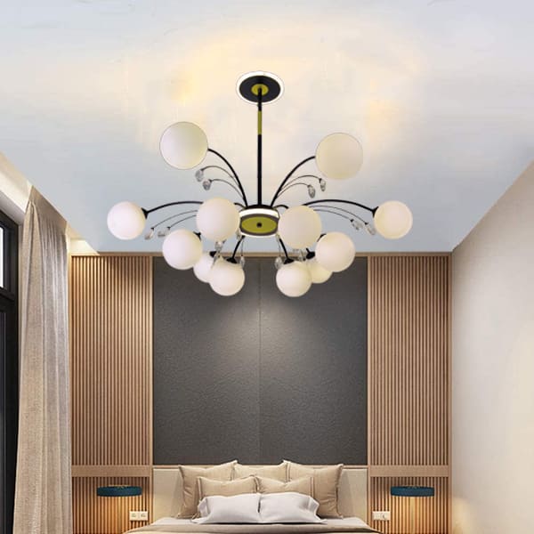 Đèn chùm hiện đại cho không gian phòng ngủ