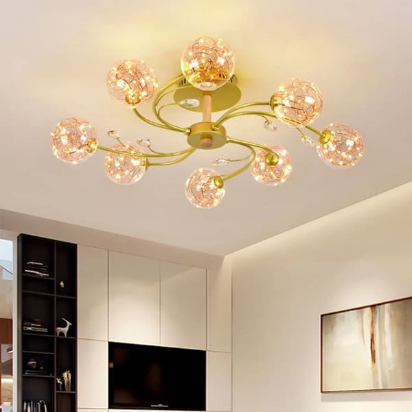 Làm mới không gian sống với đèn chùm phòng khách hiện đại - Phong cách & Lợi ích