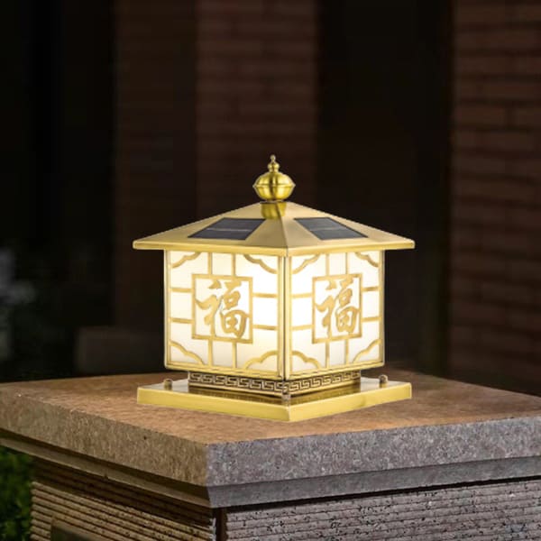 Những Mẫu Đèn Trụ Cổng Năng Lượng Mặt Trời: Tiện Ích & Hiệu Quả