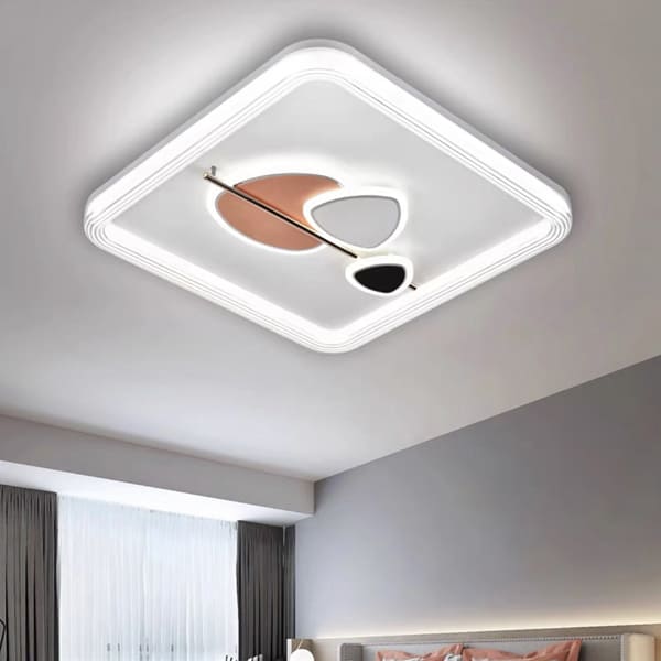 Những ứng dụng của đèn mâm led vuông, chữ nhật trang trí phòng ngủ